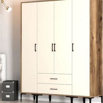 Variant Mobilya Kumsal 4 Kapılı STS Krem Gardrop