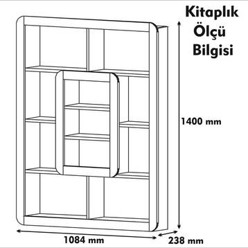 Variant Mobilya Orkide Kitaplık