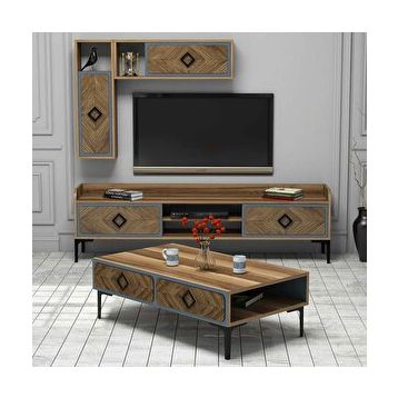 Variant Samba Ceviz Mavi Tv Ünitesi