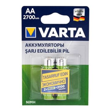 Varta 2700mAh AA 2'li Blister NiMH Şarjlı Kalem Pil