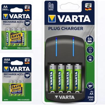 Varta + 4Xaa 2100Mah Pil 57647-101-451Mini Şarj Cihazı
