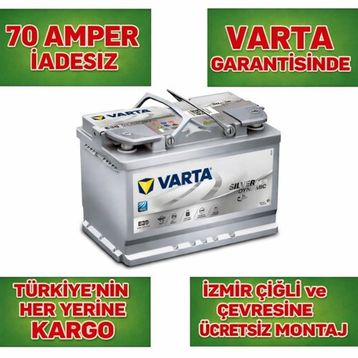 Varta A7 E39 70 Ah Start Stop AGM Akü