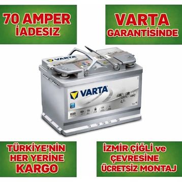 Varta A7 E39 70 Ah Start Stop AGM Akü