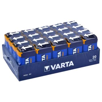 Varta Endüstryel Alkalin 9V Kare 20'li Pil