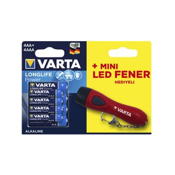 Varta Longlife 4AA + 4AAA 8'li Pil