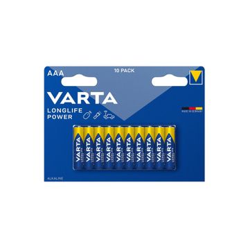 Varta Longlife Power AAA Alkalin 10 Adet İnce Kalem Pil