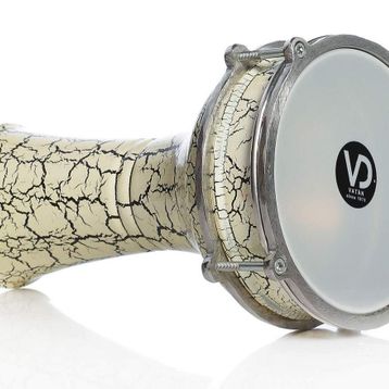 Vatan VD-143B Beyaz Alüminyum Çatlak Boyalı Darbuka