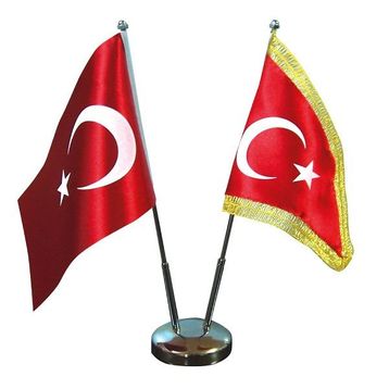 Vatan VT302 Çiftli Krom Bayrak Direği