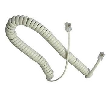 Vcom CT044C Beyaz Kordon Spiral Telefon Ahizesi