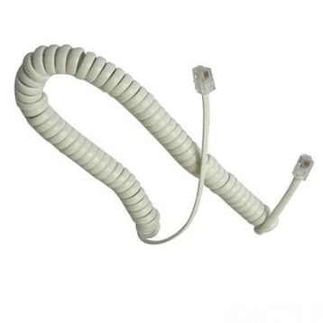 Vcom CT044C Beyaz Kordon Spiral Telefon Ahizesi