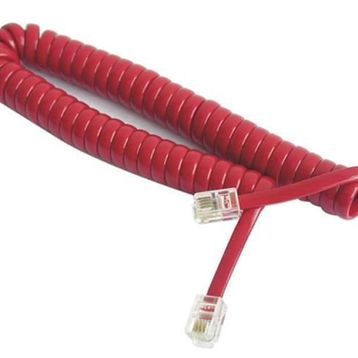 Vcom CT044C-R Spiral Kırmızı Ahize Kordonu
