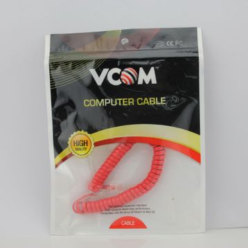 Vcom CT044C-R Spiral Kırmızı Ahize Kordonu