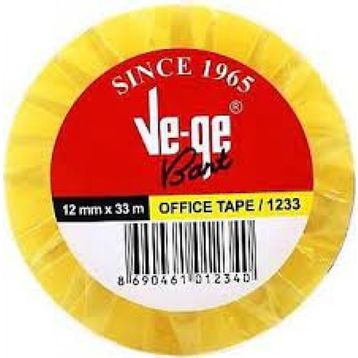Ve-Ge 12x33 6 lı Sarı Şerit Selefon Bant
