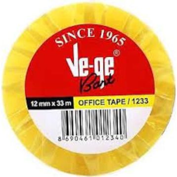 Ve-Ge 12x33 6 lı Sarı Şerit Selefon Bant
