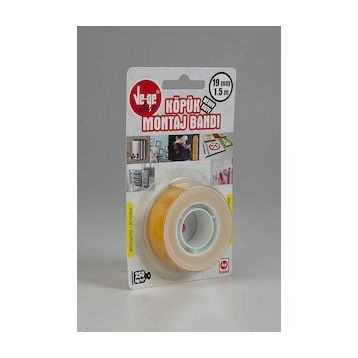 Ve-Ge BA5000190015-3AC 19 mm x 1.5 m Köpük Ağır Montaj Bandı
