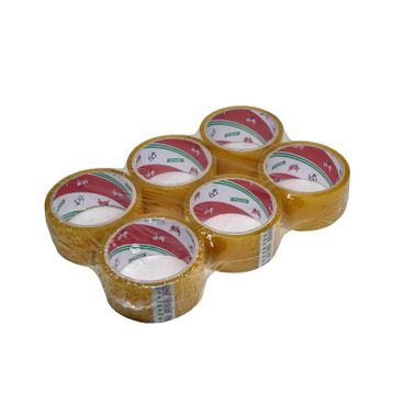 Ve-Ge Bufalo 45 mm 40 mt Şeffaf Su Bazlı Tutkal 6 Adet Koli Bandı