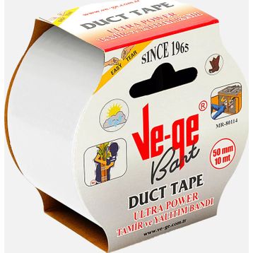 Ve-Ge Duct Beyaz 50 mmx10 m Tamir Bantı