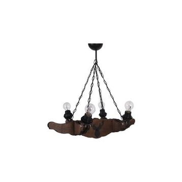 Vedemo Ceiling 4'lü Rustik Ahşap Avize