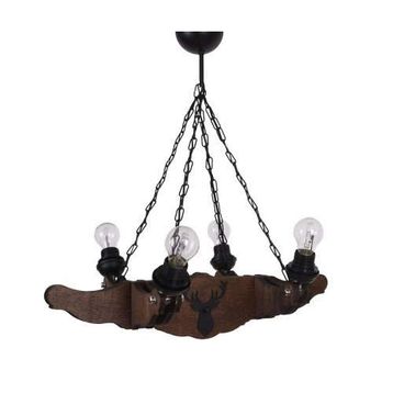 Vedemo Ceiling 4'lü Rustik Ahşap Avize