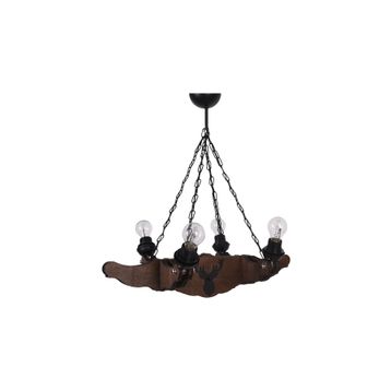 Vedemo Ceiling 4'lü Rustik Ahşap Avize