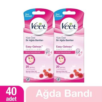 Veet 20'li 2 Adet (Hassas Ciltler İçin) Sir Ağda Bantları