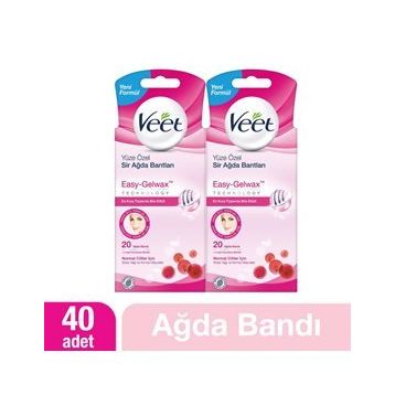 Veet 20'li 2 Adet (Hassas Ciltler İçin) Sir Ağda Bantları