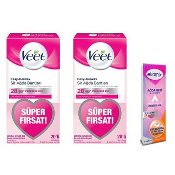 Veet 20'li 2 Adet (Hassas Ciltler İçin) Sir Ağda Bantları