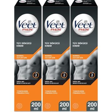 Veet Men 3x200 ml Tüy Dökücü Krem