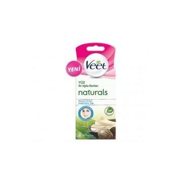 Veet Naturals Doğal Shea Yağı Yüz Bölgesi 20 Adet Sir Ağda Bantları