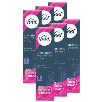 Veet Professional Promo Tüm Ciltler 6x200 ml Tüy Dökücü Krem