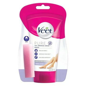 Veet Pure Duşta Normal Ciltler 4x150 ml Tüy Dökücü Krem