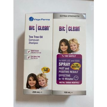 Vega Farma Bit Clean 2'li Set 200 ml Şampuan + 100 ml Sprey