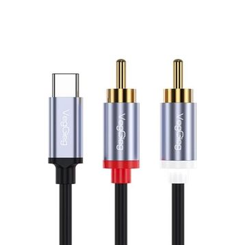 Veggieg 1.5 mt USB Type-C to 2 RCA Ses Kablosu