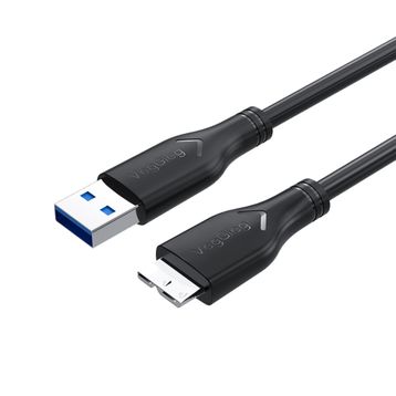 Veggieg 1 mt Micro B HDD Şarj ve Data 3.0 USB Kablo