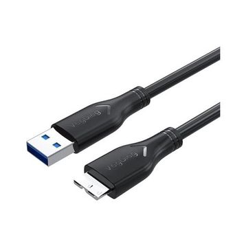 Veggieg 1 mt Micro B HDD Şarj ve Data 3.0 USB Kablo
