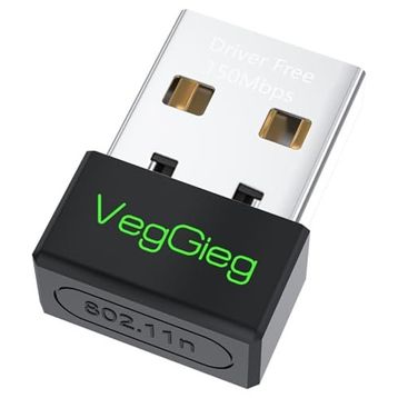 Veggieg 150 MBPS 2.4 GHz Kablosuz Wifi Alıcı Verici Nano USB Adaptör