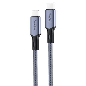 Veggieg 2 mt 100W 5A E-Mark Çipli PD Type-C to Type-C Hızlı Şarj ve Data Kablosu