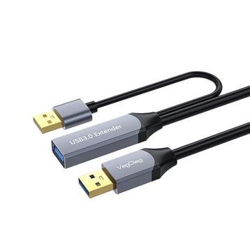 Veggieg 30 mt Sinyal Güçlendirici Extender Destekli USB-A USB 3.0 Uzatıcı Kablo