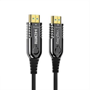Veggieg 4K 60 Hz 18 GBPS HDR ARC HDCP Fiber Optik 2.0 30 mt HDMI Kablo