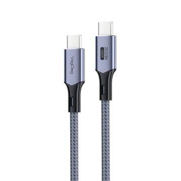 Veggieg 5 mt 100W 5A USB3.2 GeN2 20 GBPS 8K 60 Hz Type-C Hızlı Şarj Görüntü ve Data Kablosu