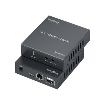 Veggieg 60 mt 1080P Full HD 60 Hz HDMI KVM Extender Cat5E/6 HDMI Menzil Genişletici Uzatıcı