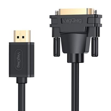 Veggieg DVI 24+1 to 2K 3 mt Dönüştürücü Monitör HDMI Kablo