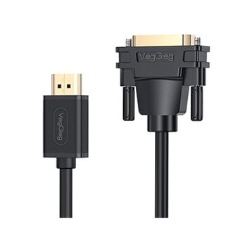 Veggieg DVI 24+1 to HDMI 2K 1 mt Dönüştürücü Monitör HDMI Kablo
