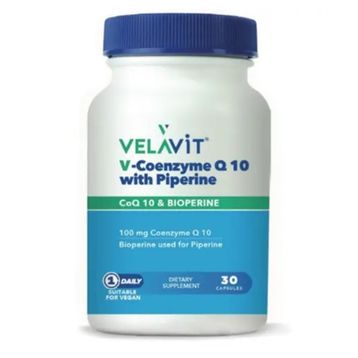 Velavit Coenzym Q10 with Piperine 30 Kapsül