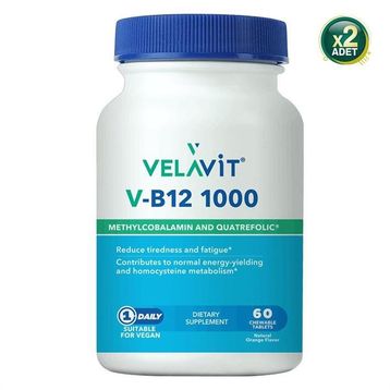 Velavit V-B12 1000 İçeren 60 Çiğnenebilir Tablet