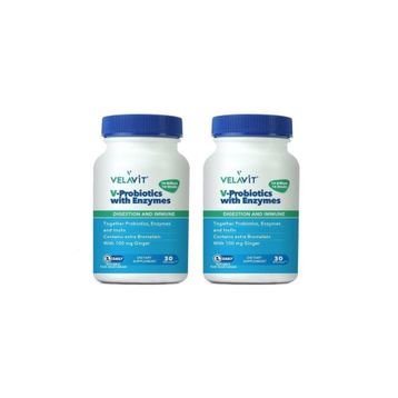 Velavit V-Probiotics Enzymes 30 Kapsül