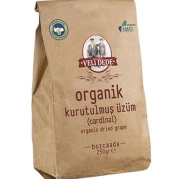 Velidede Organik Cardinal 250 gr Kuru Üzüm