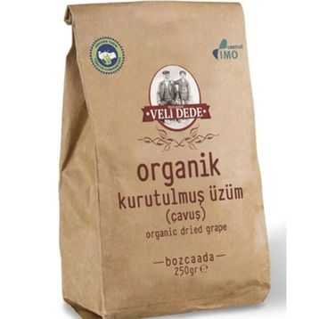 Velidede Organik Çavuş 250 gr Kuru Üzüm