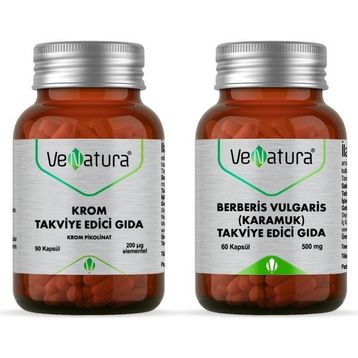 Venatura Berberis Vulgaris Karamuk 60 Kapsül + Krom Pikolinat 90 Kapsül