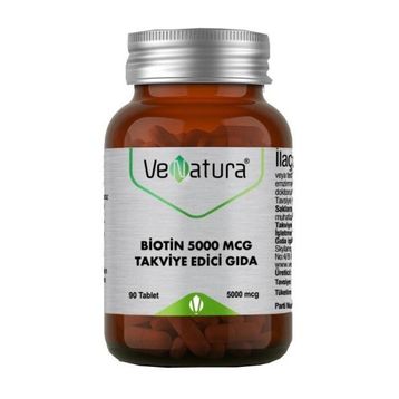 Venatura Biotin 5000 mcg İçeren 90 Tablet